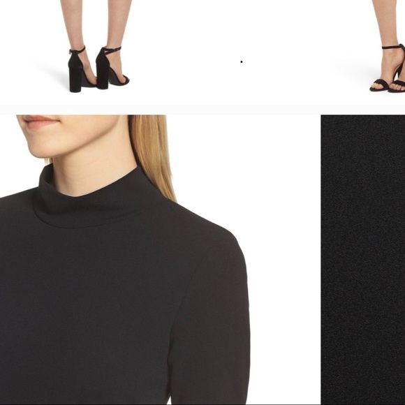 Chelsea28 Black Long Sleeve Cocktail Dress - Picture 11 of 11